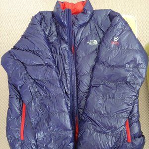 North Face Metallic Blue Responsible Down Jacket